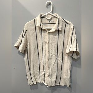 Zara Mesh Button Up Shirt
